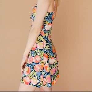Dress Forum Peach Print Dress
